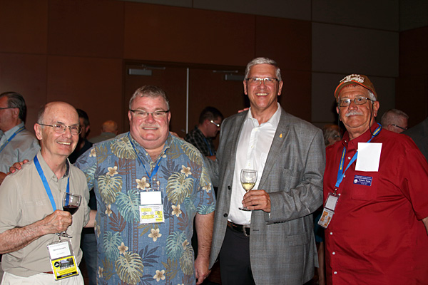 friends gather at the CAFNE reception