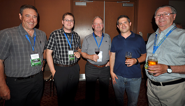 friends gather at the CAFNE reception